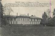 89 Yonne .CPA FRANCE 89 "Vallery, Le château de M. de Waru"