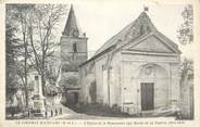49 Maine Et Loire . CPA  FRANCE  49  " Le Coudray Macouard, L'église et le monument aux morts"