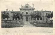 01 Ain CPA FRANCE 01 "Neuville les Dames, La Mairie et l'école".