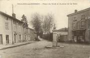 01 Ain CPA FRANCE 01 " Villars les Dombes, Place du Nord et Avenue de la Gare" .