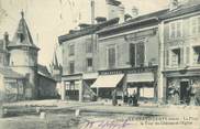 38 Isere CPA FRANCE 38 "Le Grand Lemps, La place, la tour du château et l'église".