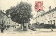 38 Isere CPA FRANCE 38 "St Marcellin, Les écoles communales et le boulevard Gambetta".