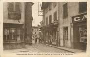 43 Haute Loire CPA FRANCE 43 "Craponne sur Arzon, la rue du Commerce et la place Bardon".