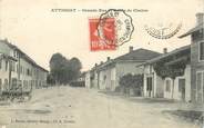 01 Ain CPA FRANCE 01 "Attignat, grande rue et rte de Chalon"