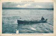 73 Savoie CPA FRANCE 73 "Le Bourget du Lac, La pêche à la cuiller en moto-canot sur le Lac'.