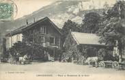 73 Savoie CPA FRANCE 73 "Chindrieux, Place et restaurant de la gare".