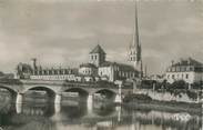 86 Vienne CPSM FRANCE 86 " Saint Savin sur Gartempe, L'église et le pont neuf".
