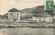 38 Isere CPA FRANCE 38 " Porcieu, Les bords du Rhone, la dangereuse".