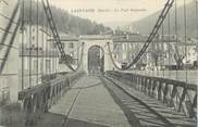 30 Gard CPA FRANCE 30 " La Levade, Le pont suspendu".