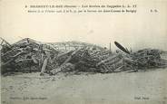55 Meuse CPA FRANCE 55 "Brabant le Roi, Les Restes du Zeppelin, abattu le 21 février 1916"