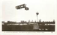 91 Essonne CPSM FRANCE 91 "Juvisy, Jean Gobron sur biplan en octobre 1909". / AVIATION