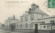 91 Essonne CPA FRANCE 91 "Leuville sur Orge, Mairie et écoles".