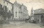 63 Puy De DÔme CPA FRANCE 63 " Nonette, Le château et l'église".