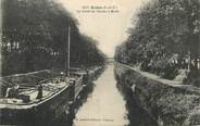 35 Ille Et Vilaine CPA FRANCE 35 "Redon, le canal de Nantes à Brest" / PÉNICHE / BATELLERIE 