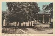 74 Haute Savoie CPA FRANCE 74 "Gruffy, Place de l'église et le kiosque à musique".