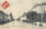 38 Isere CPA FRANCE 38 "Les Abrets, Route de Lyon".