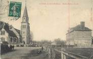 27 Eure CPA FRANCE 27 " St Aubin de Scellon, Mairie, église et écoles".