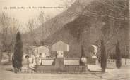 06 Alpe Maritime CPA FRANCE 06 ' Breil, La place et le monument aux morts".