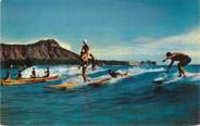 Etat Uni CPSM HAWAII "Waikiki" / SURF