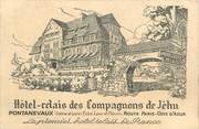 71 SaÔne Et Loire CPSM FRANCE 71 "Pontanevaux, Hôtel Relais des Compagnions de Jéhu".