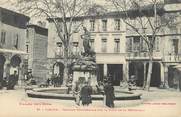 11 Aude CPA FRANCE 11 " Limoux, Fontaine monumentale sur la place de la république".