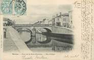 17 Charente Maritime CPA FRANCE 17 "Marans, Pont sur la Sèvre Niortaise, Rue d'Aligre".