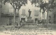 83 Var CPA FRANCE 83 " Belgentier, Place Edouard Grauet, statue de la République"