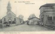 38 Isere CPA FRANCE 38 " Cour et Buis, L'église et la Mairie"