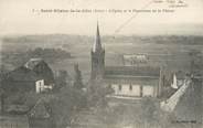 38 Isere CPA FRANCE 38 " St Hilaire de la Côte, L'église et le panorama de la plaine"