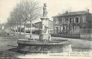 38 Isere CPA FRANCE 38 " Chamagnieu, La fontaine et la Mairie"