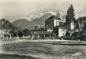 74 Haute Savoie CPSM FRANCE 74 "Sallanches, Le jardin public et le Mont Blanc"