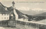 74 Haute Savoie CPA FRANCE 74 "Saint Martin sur Arve, La croix du pont et le Mont Blanc"