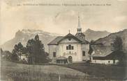 74 Haute Savoie CPA FRANCE 74 " St Nicolas de Véroce, L'église, les aiguilles de Warens et de Platé"