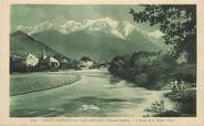 74 Haute Savoie CPA FRANCE 74 " St Martin sur Sallanches , L'Arve et le Mont Blanc"