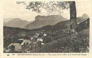 74 Haute Savoie CPA FRANCE 74 " Entrevernes, Panorama de la vallée et le Massif des Bauges"