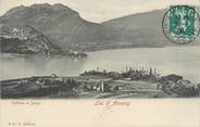74 Haute Savoie CPA FRANCE 74 " Annecy, Le lac, Talloires et Duingt"