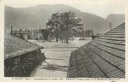 38 Isere CPA FRANCE 38 " Veurey, Entrée du village et le Pont sur le Ruissset, Inondations du 21 octobre 1928" / INONDATIONS