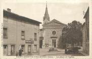 38 Isere CPA FRANCE 38 " St Quentin Fallavier, La place et l'église"