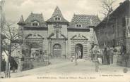 38 Isere CPA FRANCE 38 " Saint Antoine, Entrée de l'Abbaye, place de la Mairie"