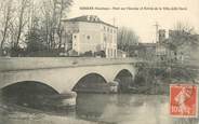 84 Vaucluse CPA FRANCE 84 " Sorgues, Pont sur l'Ouvèze et entrée de la Ville"