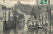 95 Val D'oise CPA FRANCE 95 "La Roche Guyon, Rue du Pont" / IINONDATIONS DE 1910