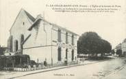 89 Yonne CPA FRANCE 89 " La Celle St Cyr, L'Eglise et le Bureau de Poste"