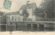 89 Yonne CPA FRANCE 89 " La Chapelle Sur Oreuse, La Mairie et les Ecoles"