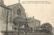 69 RhÔne CPA FRANCE 69 " St Joseph en Beaujolais, L'église, la cure et la grotte de Notre Dame de Lourdes"