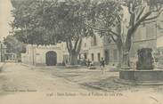 83 Var CPA FRANCE 83 " Saint Zacharie, Place et fontaine du Lion d'Or"