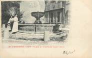 83 Var CPA FRANCE 83 " Saint Zacharie, Place et fontaine St Roch"