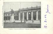 26 DrÔme CPA FRANCE 26 "Valence, Statue de Bancel, entrée de la gare" / Ed. J. Céas & Fils