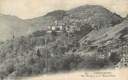 06 Alpe Maritime CPA FRANCE 06 " Aspremont, Les ruines et le Mont Cima"