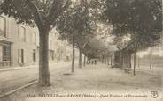 69 RhÔne CPA FRANCE 69 " Neuville sur Saône, Quai Pasteur et promenade"