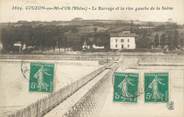 69 RhÔne CPA FRANCE 69 "Couzon au Mont d'Or, Le barrage et la Rive Gauche de la Saône"